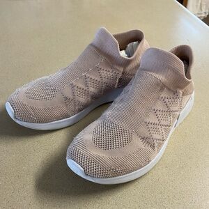 Women's Slip-On Knit Sneakers - Tan